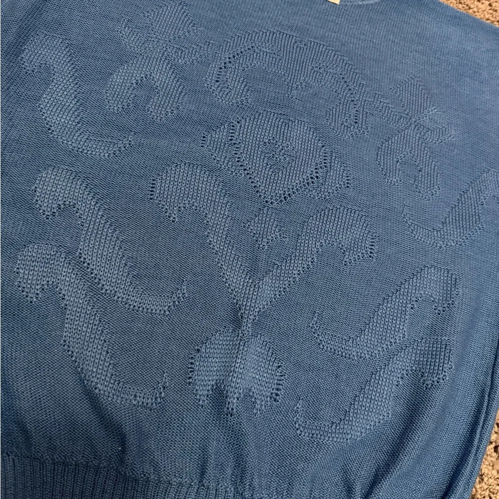 Vintage Herald House Royal Blue Cap Sleeve Sweater - Picture 3 of 3